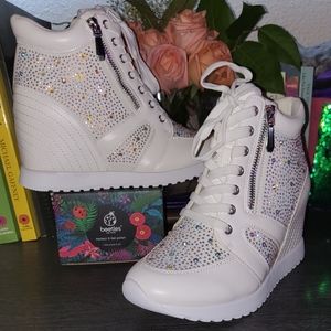 Shoedazzle Zamia Wedge Sneaker